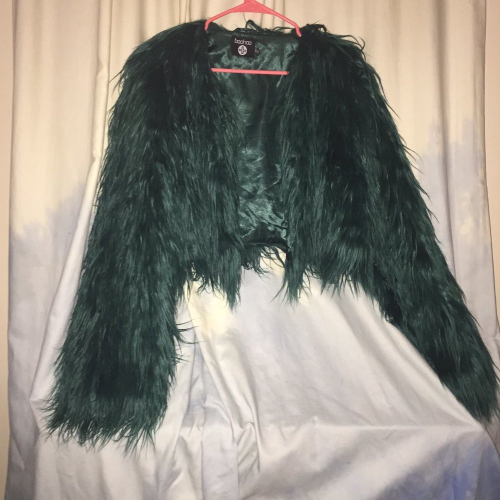 Emerald Green Fur Coat